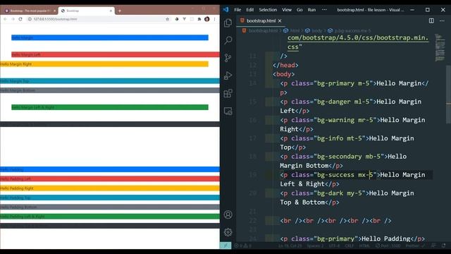 Margin and Padding in Bootstrap | MengSreang Channel смотреть онлайн
