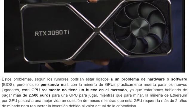 Se acaba Enero, y Nvidia guarda silencio con su GeForce RTX 3090 Ti смотреть онлайн