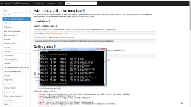 Yii2 - Setting up the advanced application template смотреть онлайн
