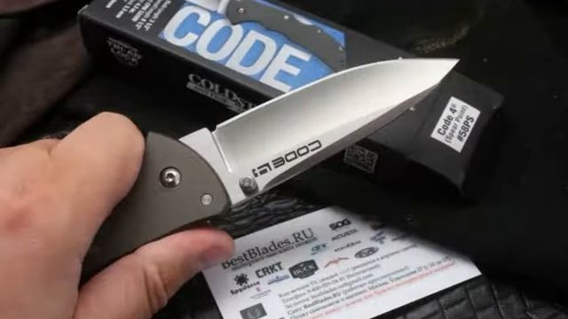 Режущий складной нож Cold Steel Code-4 Spear point CPM-S35VN 58PS смотреть онлайн
