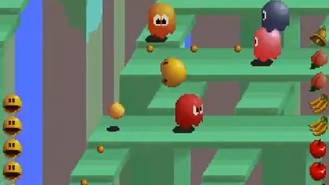 Pac Man Collection Pac Mania on the Gameboy Advance 2001 Part 2 смотреть онлайн