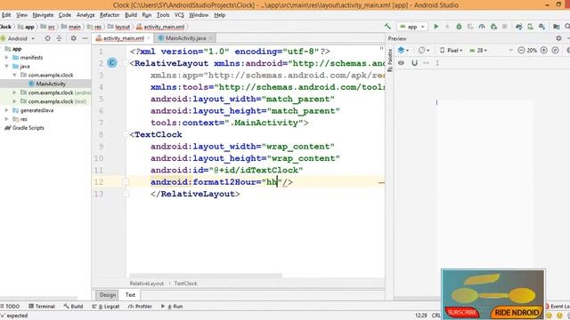 Making Of Simple TextCLock in Android смотреть онлайн