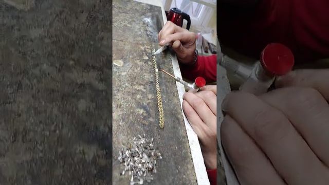 Пайка серебряных цепей. Водородная пайка смотреть онлайн