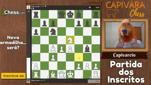NOVA ARMADILHA DO GAMBITO DA DAMA...SERÁ? | VOCÊ faria ESSE lance?? Partida dos Inscritos #20 смотреть онлайн
