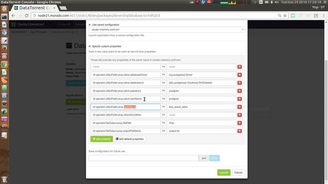 Database Dump to HDFS App - Import and Launch смотреть онлайн