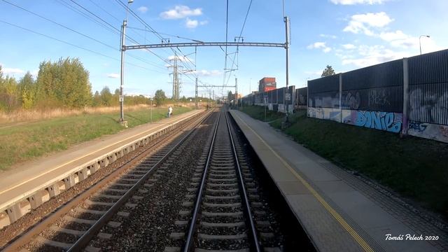 Train Driver's View / Pohled Strojvedoucího Na Trať PRAHA HL.N. - STRANČICE