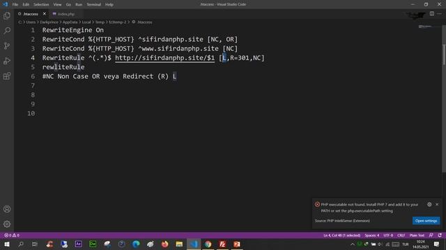 PHP Ders 181 Detaylı HTACCESS Kullanımı-1 смотреть онлайн