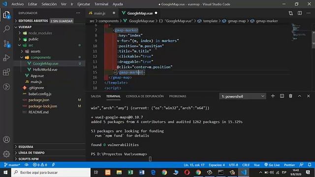 Implementar Google Map en Vue js смотреть онлайн