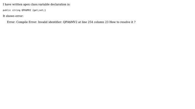 Salesforce: JSON: how to declare an attribute whose name contains $ symbol? смотреть онлайн