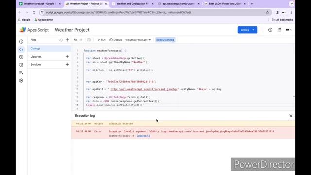 Project 1 | Weather Project | Google Apps Script смотреть онлайн
