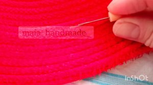 Шитье из шнура в технике зигзаг. Как распороть неудавшееся изделие.