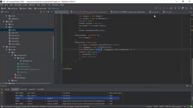 Laravel 5.3 Vue 2 Apply post create user with upload and remover смотреть онлайн