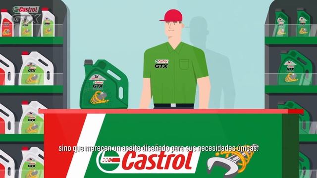 ¡Castrol GTX High Mileage, para los motores que han viajado por más kilómetros! смотреть онлайн
