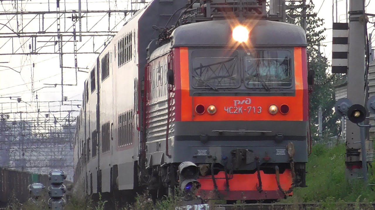 ЧС2к-713 с поездом №050 Москва - Самара смотреть онлайн