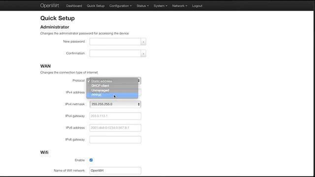 Demonstration - new Interface web LuCI OpenWrt смотреть онлайн