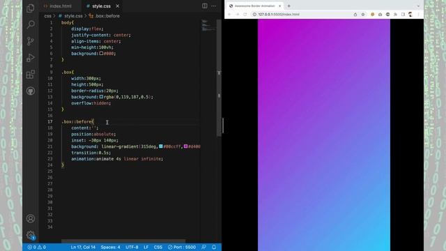 Tutorial : Awaresome Border // Multiverse CSS without Javascript, GIF // SUNNY смотреть онлайн
