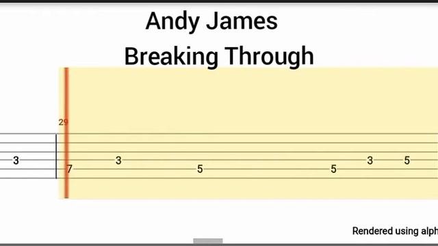 Andy James - Breaking Through ( Guitar Tab ) смотреть онлайн