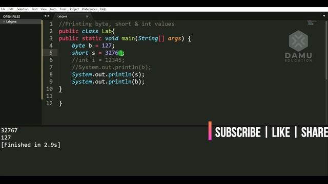 Integer Literals In #CoreJava | Byte, Short & Int Programs | Core Java Programs with Output | #Java смотреть онлайн