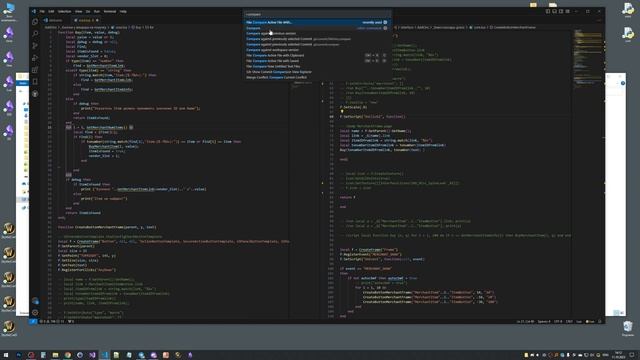 VSCode: Как сравнить 2 файла "Ctrl + Shift + P" "File Compare Active File With" | alexdubovyckvideo смотреть онлайн