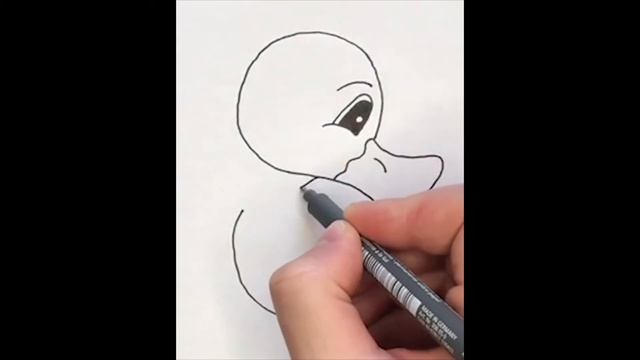 Рисунок УТЕНКА с буквы "S" | Drawing DUCKY with the letter "S" смотреть онлайн