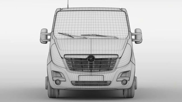 3D Model of Opel Movano L1H1 Van 2016 Review смотреть онлайн