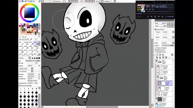[ Speedpaint ] Chibi Undertale Sans смотреть онлайн
