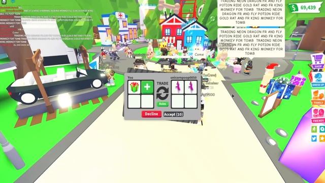 Супер ПРИЗ!!! Подарки в игре адопт ми в роблокс. Adopt me roblox, трейды в адопт ми смотреть онлайн