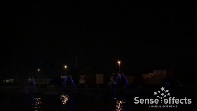 Musical Water Fountain Show - Port Of Antwerp - Belgium