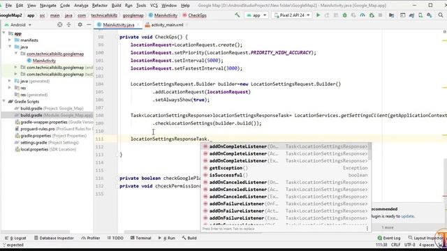 Google Maps Android Studio - 12 - GPS enable Dialog - Turn on Device Location Map in Android Studio смотреть онлайн