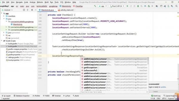 Google Maps Android Studio - 12 - GPS enable Dialog - Turn on Device Location Map in Android Studio