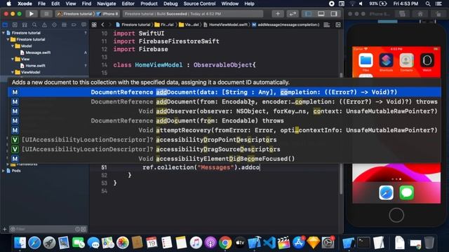 SwiftUI Firebase Tutorials 2020 - SwiftUI Cloud Firestore CRUD Operations - SwiftUI Tutorials смотреть онлайн