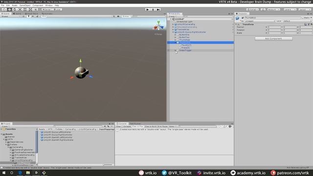 OUT OF DATE! - VRTK V4 Dev BrainDump - [0001] Installing and Basic How To Guides смотреть онлайн