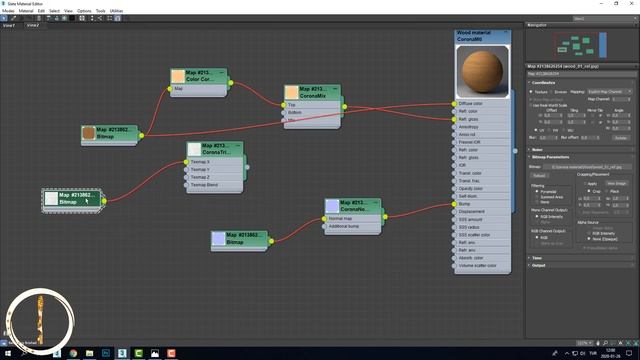 Corona Material PBR Wood Tips #corona_Render #Corona_Material