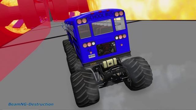 School Bus Crashes & Jumps #103 – BeamNG Drive смотреть онлайн