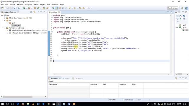 Experiment no. 4 Install Selenium server and demonstrate it using a script in Java/PHP.(for GCD) смотреть онлайн