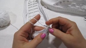 летняя обувь. вязаная крючком.