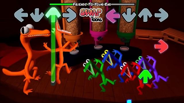 Rainbow Friends ALL Locations but Friday Night Funkin Mod Roblox смотреть онлайн