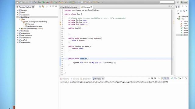 20- Setters and Getters смотреть онлайн