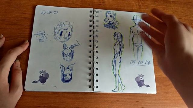 ОБЗОР НА ВТОРОЙ СКЕТЧБУК ЗА МЕСЯЦ смотреть онлайн