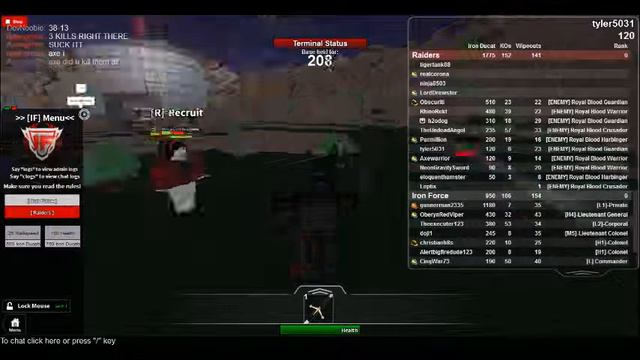 (ROBLOX) Royal Blood Raids Iron Force (WAR) INSANE LAG! смотреть онлайн