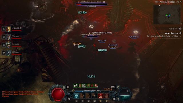 Diablo 4 Necro lvl 57 [ Test Damage ] Blood Surge Build смотреть онлайн