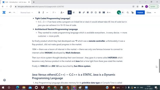 Session 2 - Java History, Java Vs Others, C,C++ смотреть онлайн