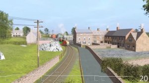 TANGY CASEY JR VS WOODEN-RAILWAYS UNDER THE GRASS-INVISIBLE RAILWAYS-TRAINZ RAILROAD SIMULATOR