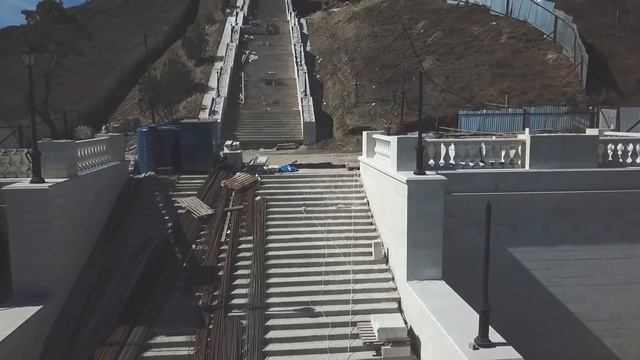 Реконструкция лестницы на гору Митридат(Сентябрь) смотреть онлайн