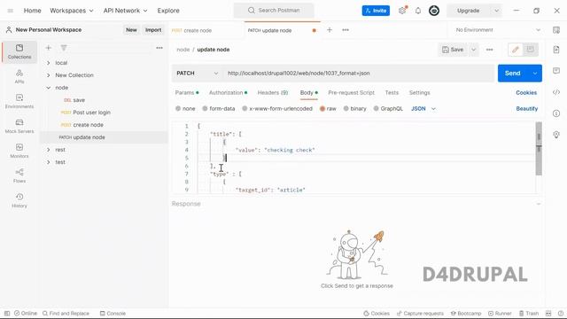 How to use patch method to update node with Rest API Drupal 10, Drupal 9 | D4Drupal смотреть онлайн