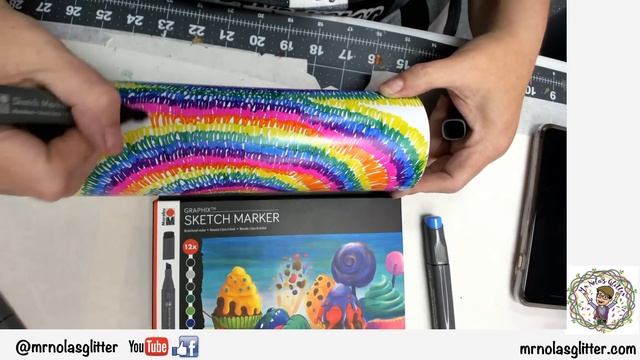 Groovy Tie-Dye using Marabu Sketch Markers смотреть онлайн