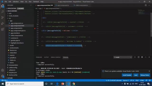 Angular Component Interaction - part 23- (@Input Decorator) смотреть онлайн