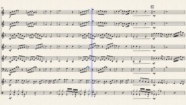 Only Time - Enya (Brass Ensemble Sheet Music) смотреть онлайн