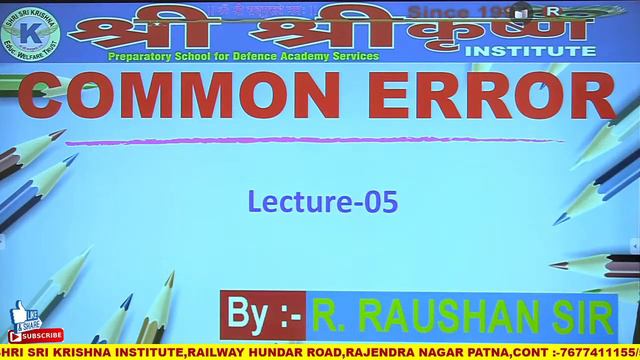 1 PM//LIVE/ COMMON ERROR Set-05 //BY:-R.RAUSHAN SIR_ FOR :- AIR FORCE//NAVY//NDA AND ALL смотреть онлайн
