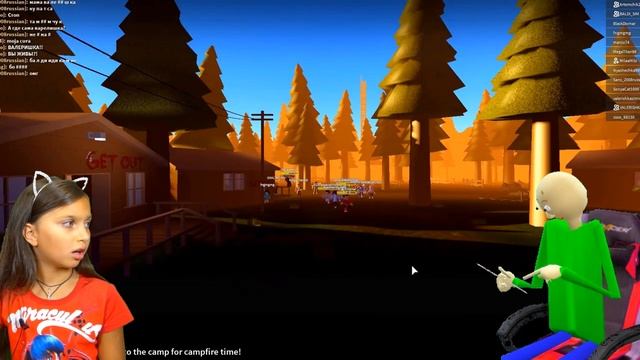 НОВЫЙ СТРАШНЫЙ ЛАГЕРЬ с БАЛДИ! Роблокс SUMMER CAMPING Baldi В РЕАЛЬНОЙ ЖИЗНИ Roblox Валеришка KIDS смотреть онлайн